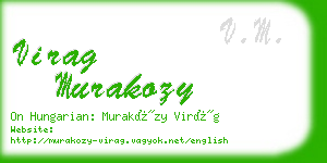 virag murakozy business card